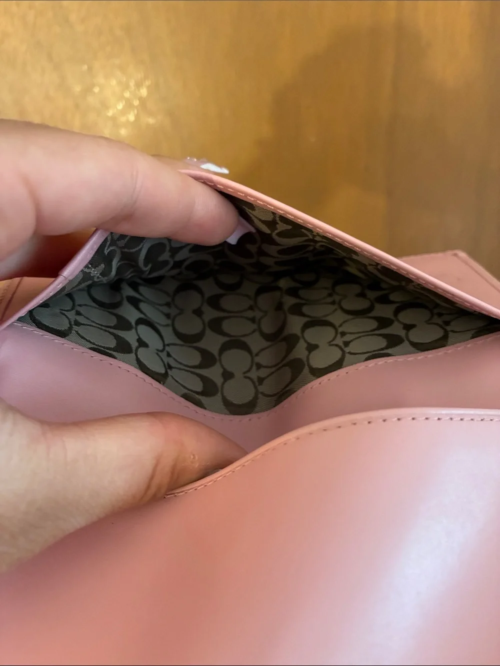 Coach BabyPink Leather Case